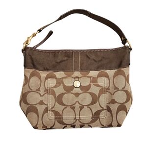 Coach Legacy Signature Monogram Hobo Bag